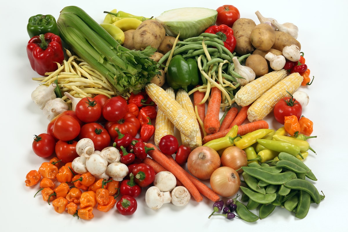 Fresh seasonal produce in vibrant colors
